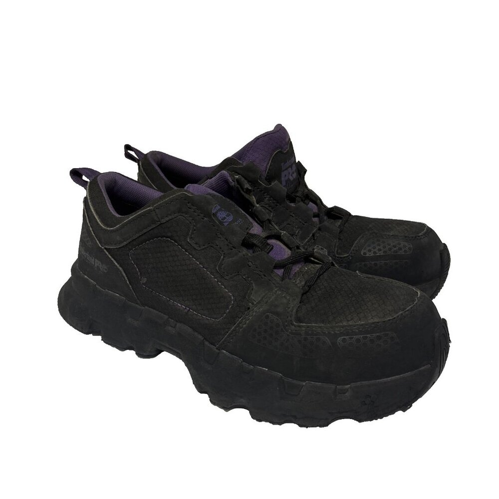 Timberland PRO Women’s Powertrain EV Comp Toe Work Shoes TB0A66T7ECS Black 10W